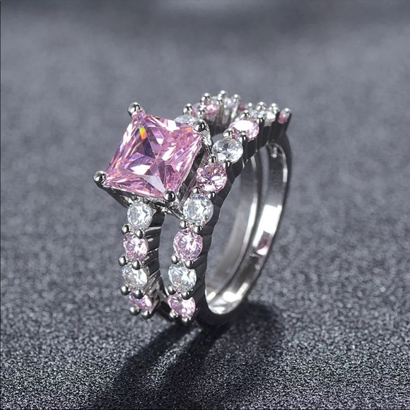 New Women’s 925 Silver Sapphire Lady Set Ring - Picture 3 of 5